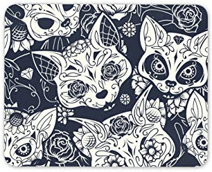 Sugar Skull Cats Mouse Mat Pad - Cat Animal Student Girls Computer #14218