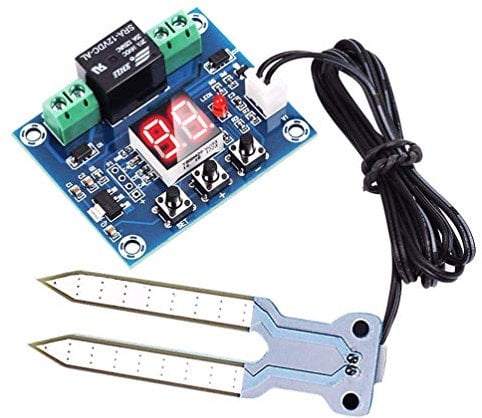 DollaTek Bodenfeuchtesensor-Feuchtigkeits-Prüfer 12V mit automatischem Bewässerungssystem-Modul der digitalen Anzeige