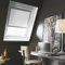 MADECOSTORE Store de Toit occultant Cadre alu Compatible VELUX® - Blanc - L97 x HS08