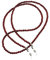 rainbow safety Brillenkette Brillenband Brillenhalter Schlangenkette Natürliche Edelstein Perlen Amazonit Achat Tigerauge Amethyst RC (Garnet)