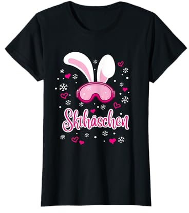 Skihäschen Apres Ski Outfit Bunny Kostüm Skihaserl Skihase T-Shirt