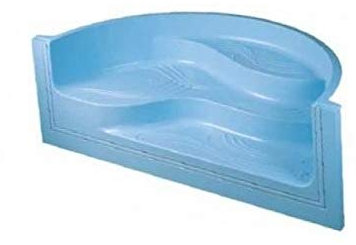 Cpa Piscine Scala Romana per Piscine INTERRATE Universale Plage Dim 3 x 1,20 mt 3 scalini