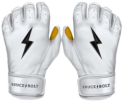 BRUCE BOLT Original Series Schlaghandschuh, kurze Manschette, Weiß, Größe L