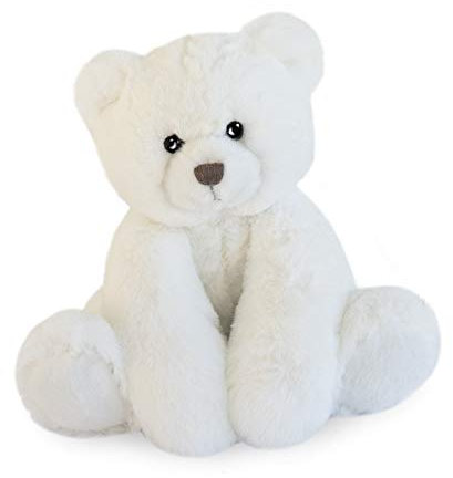 HISTOIRE D'OURS - Peluche Ours - Doudou Ultra Doux pour Bébé - 25 cm - Ivoire - Cadeau Naissance pour Filles et Garçons - Boîte Cadeau Incluse - Dès la Naissance - Compagnon pour bébé - HO2925
