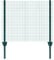 ESTEXO Zaun-Set Komplett-Set Volierendraht Zaun Draht Hasendraht Drahtzaun Drahtgeflecht 4eck Gartenzaun Drahtgitter mit Pfosten (Grün / 1x25 m / 12x12 mm)
