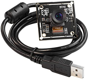 Arducam 2MP Global Shutter USB Camera, 50fps OV2311 Monochrome UVC Webcam Module with Low Distortion M12 Lens Without Microphones, Compatible with Windows, Linux, Android and Mac OS