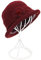 ZffXH Winter Wolle Strick Cloche Hat 1920 Vintage Beanie Cap Bowler Kirche Bucket Hat für Frauen Damen