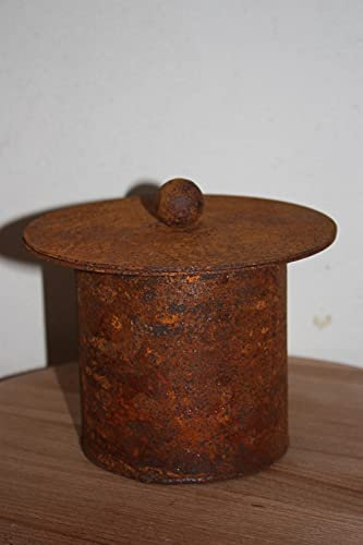 Rostikal Rost Deko Feuerstelle 12 cm Edelrost Gartendeo Vintage Deko Windlicht Feuertopf Gartenfackel