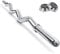 EZ Curl Bar, 4ft 1'' Spinlock Dumbbell Bar for Weightlifting Body Building, Muscle Build Workouts, Standard Steel Curl Bar for Fitness Workout Muscle Building