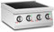 Royal Catering RCIC-6000 piastra a induzione 4 piastre Ø 12-26 cm portatile 6000 W 60-240 °C acciaio inox/vetro ceramica induzione piastra di cottura portatile induzione