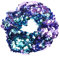 Yurosiay Pailletten Haargummi Elastische Glitzer Bunt Meerjungfrau Funkelnde Hair Scrunchies Mode Pferdeschwanz Halter Haarschmuck für Mädchen Lila