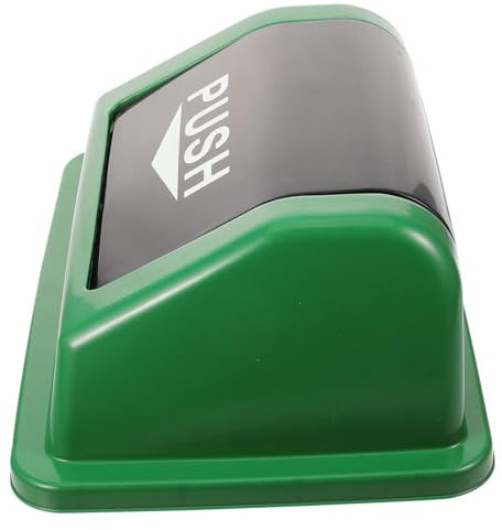 AOKWAWALIY Rubbish Bin Lid Waste Bin Lid Push Replacement Bin Lid Rubbish Bin Cover Wheelie Bin Accessories Waste Basket Lid Outdoor Joystick Rotating Plastic