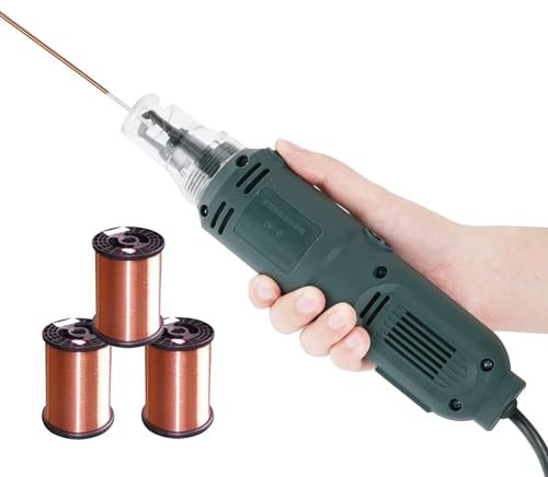 Handheld electric paint scraper and wire stripping machine,Electric Wire Stripper for 0.3-3.0MM,220V Handheld Enameled Wire Paint Squeegee Scraper Cable Peeler Lacquer Varnished