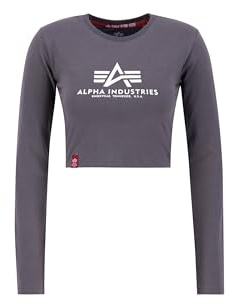Alpha Industries Damen Basic Cropped Ls Langarmshirt (1er Pack)