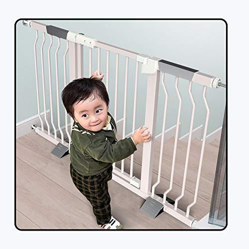 GOCHUSX Extra Hoch Haustier- Tor, Automatisch Schließendes Hunde- Tor Für Treppen, Türen, Passt In Öffnungen Von 67-153 cm Breite, Druckmontiert 60 cm Sicherheitstür(83-90cm)