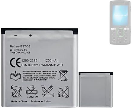 HIGHAKKU Ersatzakku BST-38 kompatibel mit So-ny Ericsson K850i, C902, K770i, K850i, S500i, T303, T650i, W580i, W760i, W902, W980, Z770i Replacement Battery