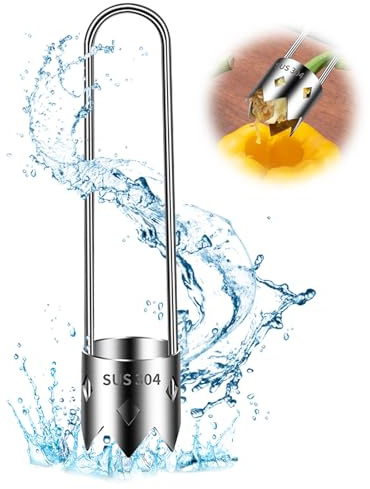 Red Bell Pepper Seed Corer & Jalapeno Corer Tool - 304 Stainless Steel, Apple Pineapple Vegetable Corer, Easy Core Remover with Anti-Slip Handle 