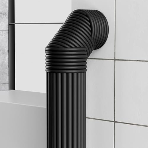 LXRHLIKG Rohrdämmung, Rohrisolierung Schaumstoff für Wasserleitungen im Außenbereich, Isolierung Heizungsrohre für Heizungsrohre, Gasleitungen, Abwasserrohre(Black)