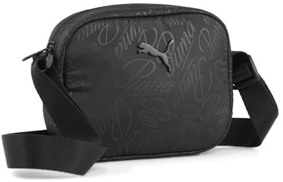 Puma Damen POP Crossbody Bag Puma Black-Script AOP