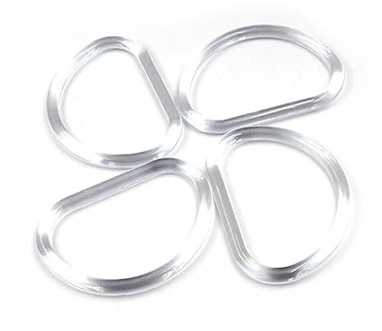 SHINEOFI 10pcs Plastic D-Shaped Handle Bag Hangers DIY Handbag Accessories for Bag Making D-Shaped Purse Frame Hangers