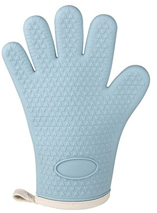 Guantes aislantes de calor, resistentes al calor, guantes de gel de sílice, guantes de cocina con aislamiento térmico para horno, resistentes a altas temperaturas, guantes gruesos para horno de