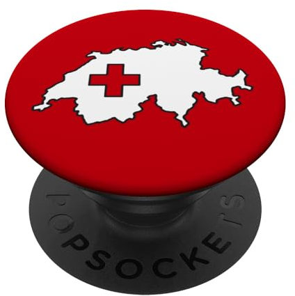 Karte der Schweiz Cool Swiss and Suisse PopSockets Klebender PopGrip