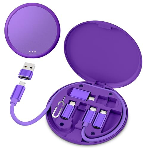 BASESAILOR Kit Adaptateur Charge USB Boîte,Adaptateur USB à USBC,câble 0.3M 100W,Type C vers USB 3.0 OTG iOS Micro Multi Portable Travel Converter Etui Rangement pour iPhone 16 16e 15,Galaxy S25 S24