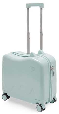 Charocean Valise à roulettes pour enfant de 3 à 6 ans, avec barre de traction et serrure à mot de passe, 37 l, vert menthe, Mittelgroß, Moderne