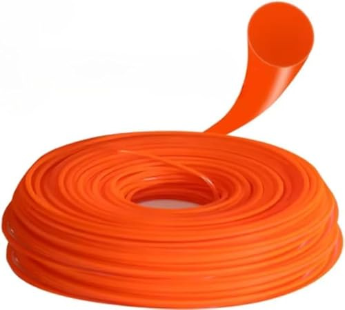 ARMERIAONLINE SINCE 1999 50 m Spule für Motorsense, professionell aus strapazierfähigem Nylon, verstärkt, Rasenkantenschneider, 3 mm, 4 mm, quadratisch, rund, Diamant (rund 3)