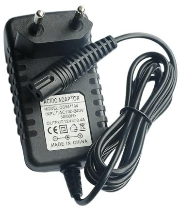 Leloco 12V 400mA Ladegerät für Braun Rasierer, Ersatz Netzteil kompatibel mit für Braun Series 1–9, Trimmer und Epilierer, 12V Adapter Aufladegerät für Herrenrasierer und Damenrasierer