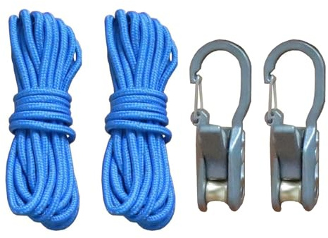 CRGANGZY Rope Roller Cam Lock Tensioner, Cord Rope Tightening And Cinching Tool, Ropes Tightening and Tying Tool with Roller Cam Technology for Outdoor Work Camping