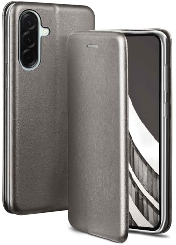 ONEFLOW Business Case für Samsung Galaxy A57 5G Handyhülle klappbar mit Standfunktion, Klapphülle Flipcase Cover Dünn, PU Leder Hülle mit Kartenfach, 360 Grad Schutzhülle, Taupe