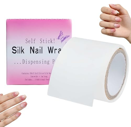 DUSKLYT 1 Roll Of Nail Repair Stickers | Nail Repair Kit For Broken Natural Nails | Self Adhesive Repair Mesh for Split and Broken Natural Nails