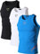jeansian Herren Sportswear 3 Packs Sport Compression Tank Tops Vests Shirt LSL3306 PackA M