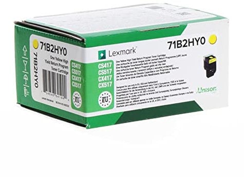 Lexmark 71B2HY0 Rückgabe-Tonerkassette Gelb mit hoher Kapazität