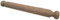 Erretre srl Rouleau à pâtisserie en bois avec poignées fixes de 50 cm, diamètre 4,4 cm