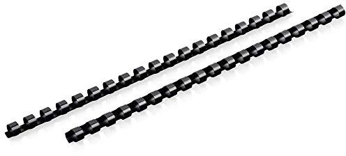 Mead CombBind Binding Spines/Spirals/Coils/Combs, 3/8, 55 Sheet Capacity, Black, 125 Pack (4000132)