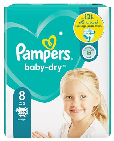 PAMPERS Baby Dry Gr��e 8, 17+ kg, 27 Lagen
