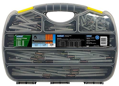 PlasPlugs Hammer in Frame Fixings 230 Pack in case