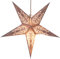 GURU SHOP Faltbarer Advents Leucht Papierstern, Weihnachtsstern 40 cm - Mansur Small Natur, Grau, Star Fensterdeko
