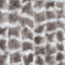 Moritz Rideau de porte, en velours, fait en chenille, 100 x 230 cm, blanc et taupe, rigide, peut servir de moustiquaire dans une caravane, au camping