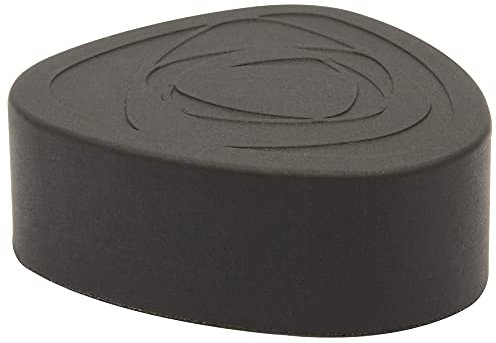 WAGNER Design-Boden-Türstopper SCREW OR GLUE/Schrauben oder Kleben SPACE DESIGN - 55 x 55 x 55 x 20 mm, Korpus und Puffer thermoplastischer Kautschuk, schwarz, Designpreis - 15515211