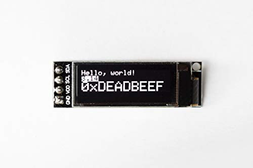 OLED Display Module for Mechanical Keyboards & Arduino, 3.3V-5V 0.91 Inch SSD1306 I2C (Black)