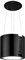 Klarstein Skyfall Smart - Island Hood, App and Gesture Control, Dimensions: 45 x 42 cm (ØxW), Freely Hanging, Recirculation Mode/Exhaust Air, 3 Levels, 402 m³ / h, 200 W, LED Lighting, EEC C, Black