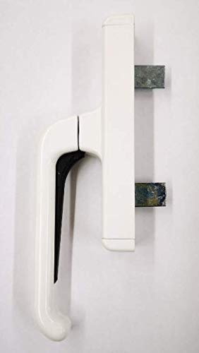 effedielle CREMONESE MANIGLIA PER INFISSI IN ALLUMINIO ESTERNI PERSIANA Colore bianco RAL 9010-Ambidestra Bidirezionale Apertura Esterna con blocco GIESSE 1006