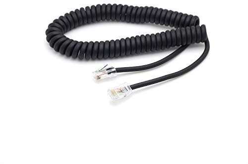 Kymate Cavo di ricambio per microfono RJ45 8PIN per Icom HM-98 HM-151 HM-207 HM-207s HM-133 HM-133s HM-133V ID-5100A ID-4100A IC-2730 IC-2300H IC-V8000 ID-880H ID-880H ID-880H 00H IC-2820H IC-2720H IC