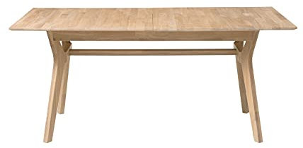Nordic Story Esstisch Harold (eckig) • Holztisch aus Massivholz (Eiche) • Tisch für Küche, Esszimmer & Wohnzimmer • Eiche Gebleicht • Tisch (170-210 x 90 x 75 cm) • 6-10 Personen