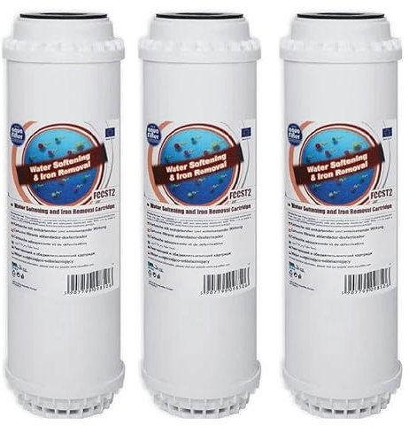 Aquafilter 3 x FCCST2 Water Softening & Iron Removal Cartridge Filter 10