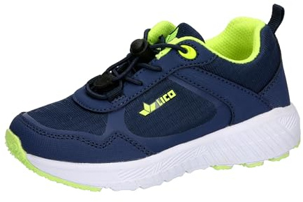 Lico Unisex Kinder Skylar Sneaker, Marine Lemon, 32 EU