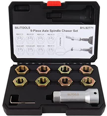 BILITOOLS Gewindenachschneider Set 10-TLG für Außengewinde M20-M24